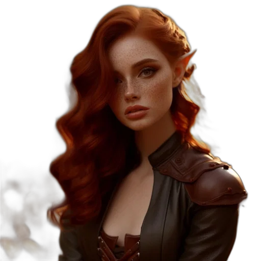dress, jacket, face, fantasy art transparent PNG cut-out