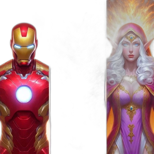 comic book art, concept art, 3d render, fantasy art transparent PNG cut-out