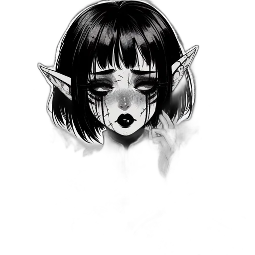 mask, face, creature, staff transparent PNG cut-out