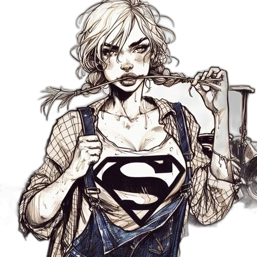 comic book art, concept art, cartoon, fantasy art transparent PNG cut-out