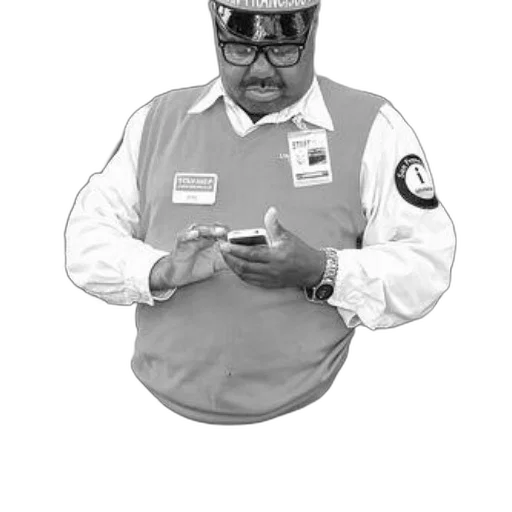 staff, jacket, hat, animal transparent PNG cut-out
