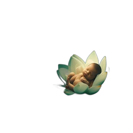 flower, crown, creature, face transparent PNG cut-out