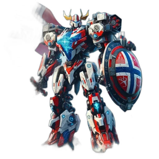 robot, weapon, concept art, 3d render transparent PNG cut-out