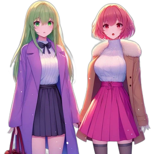 dress, jacket, concept art, 3d render transparent PNG cut-out