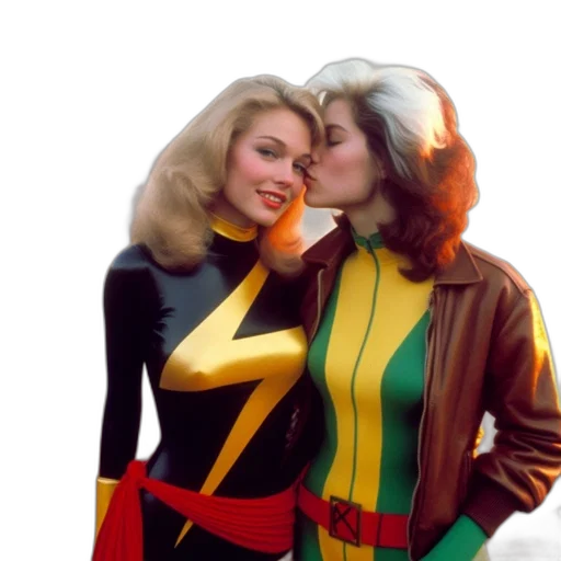 jacket, comic book art, concept art, two transparent PNG cut-out