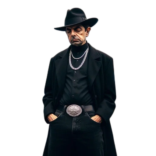 hat, jacket, staff, jewelry transparent PNG cut-out