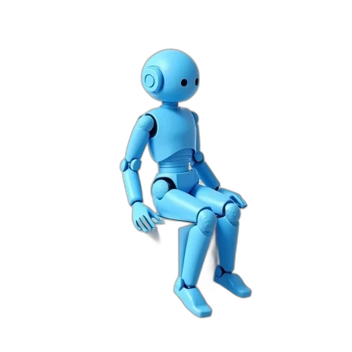 robot, furniture, staff, 3d render transparent PNG cut-out