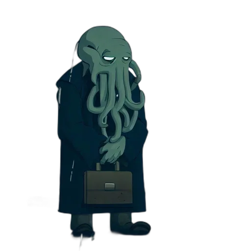creature, jacket, staff, animal transparent PNG cut-out