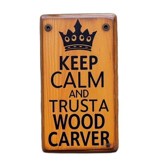 keep, calm, trust, wood transparent PNG cut-out