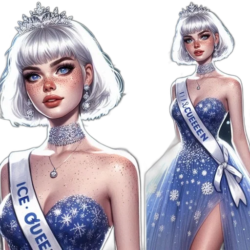 dress, crown, concept art, fantasy art transparent PNG cut-out