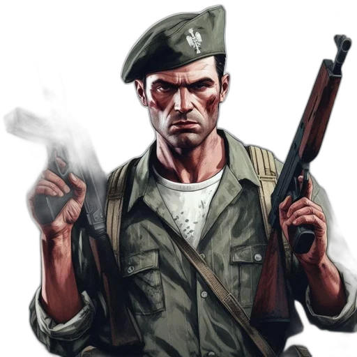 weapon, concept art, comic book art, photorealistic transparent PNG cut-out