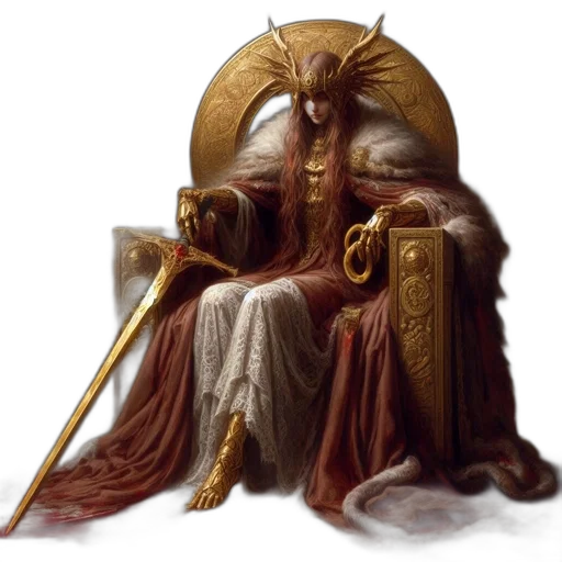 crown, staff, furniture, sword transparent PNG cut-out