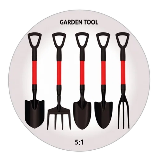 weapon, red, set, gardening transparent PNG cut-out