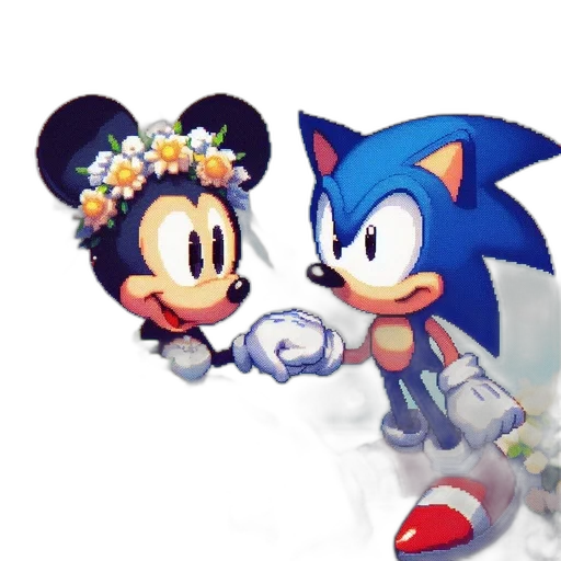 flower, crown, pixel art, concept art transparent PNG cut-out