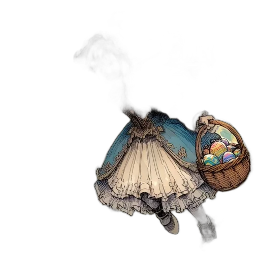 dress, mask, hat, umbrella transparent PNG cut-out