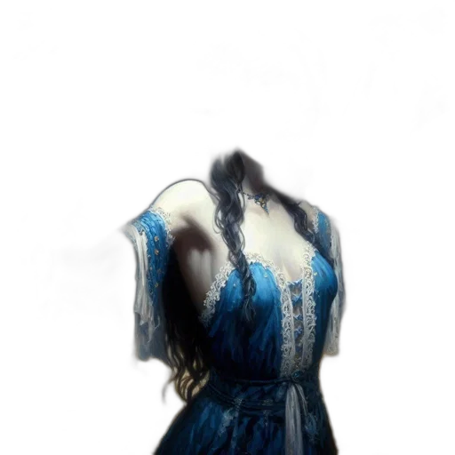 dress, hair, jewelry, jacket transparent PNG cut-out