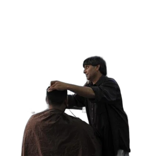 hair, staff, jacket, hat transparent PNG cut-out