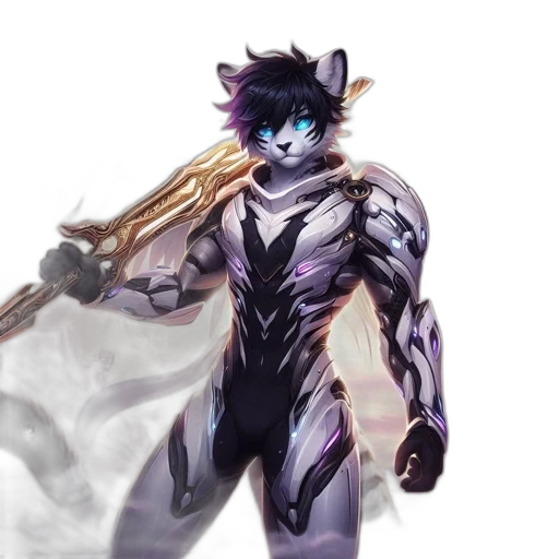 dragon, robot, staff, mask transparent PNG cut-out