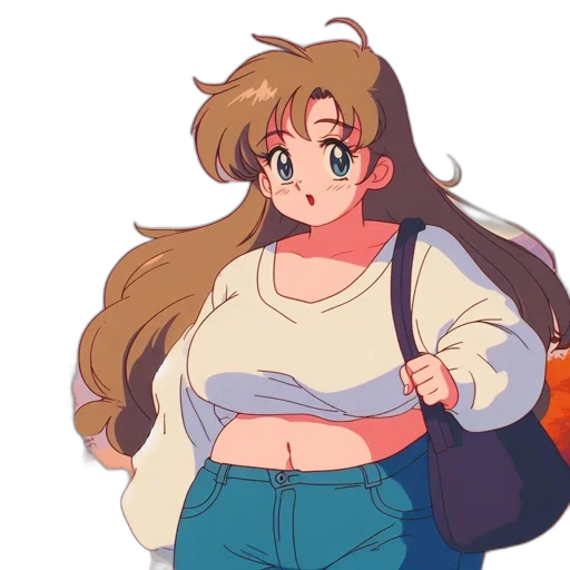 jacket, dress, anime, vaporwave transparent PNG cut-out