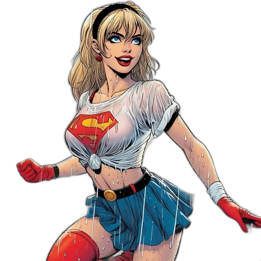 comic book art, concept art, cartoon, animated transparent PNG cut-out