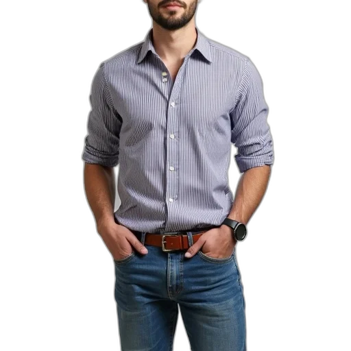 jacket, staff, photorealistic, 3d render transparent PNG cut-out