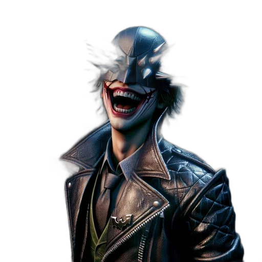 jacket, mask, face, creature transparent PNG cut-out