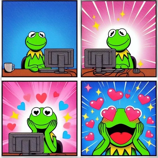 kermit, frog, experiences, different transparent PNG cut-out