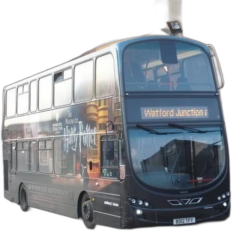 3d render, photorealistic, double, decker transparent PNG cut-out