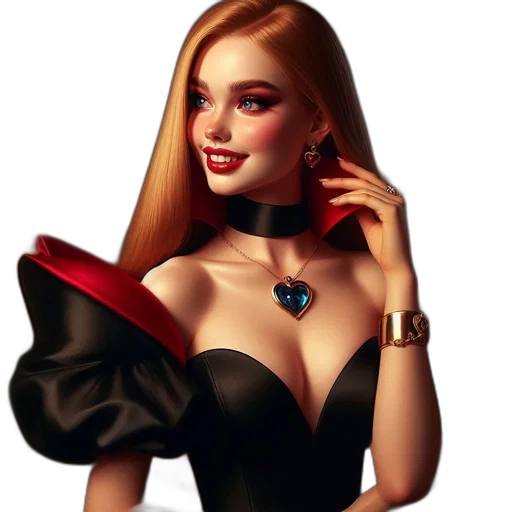 jewelry, dress, fantasy art, comic book art transparent PNG cut-out