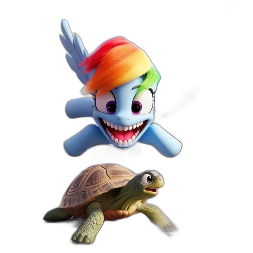 creature, animal, hat, 3d render transparent PNG cut-out