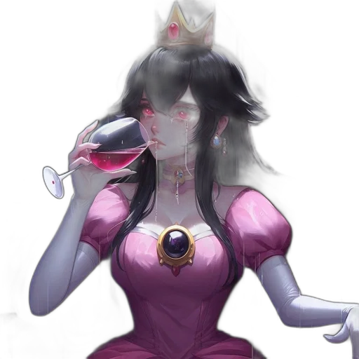 crown, dress, mask, staff transparent PNG cut-out