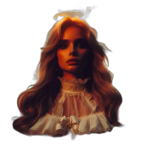crown, dress, hair, face transparent PNG cut-out