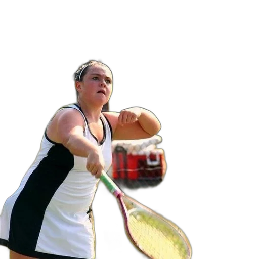 female, tennis, player, white transparent PNG cut-out