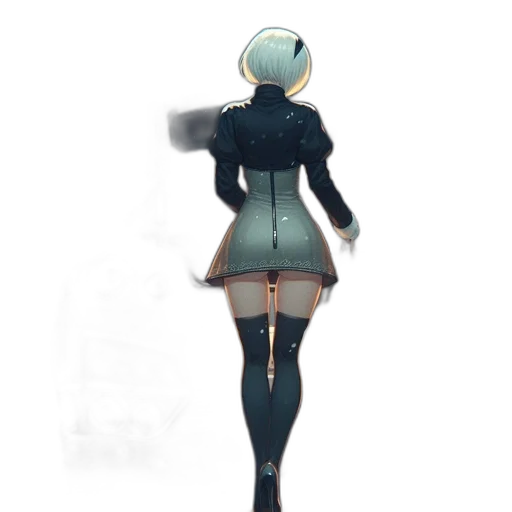 robot, staff, dress, weapon transparent PNG cut-out