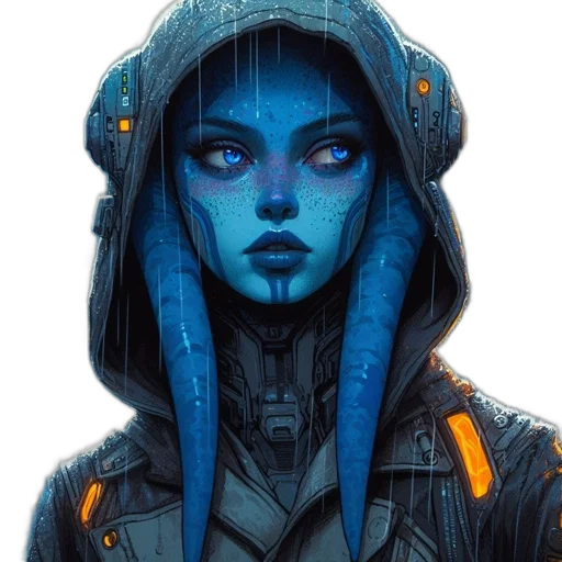 robot, face, jacket, mask transparent PNG cut-out