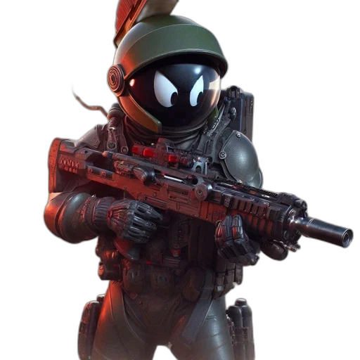 weapon, robot, staff, mask transparent PNG cut-out