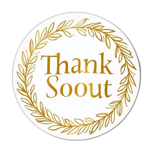 wedding, favor, thank, sticker transparent PNG cut-out