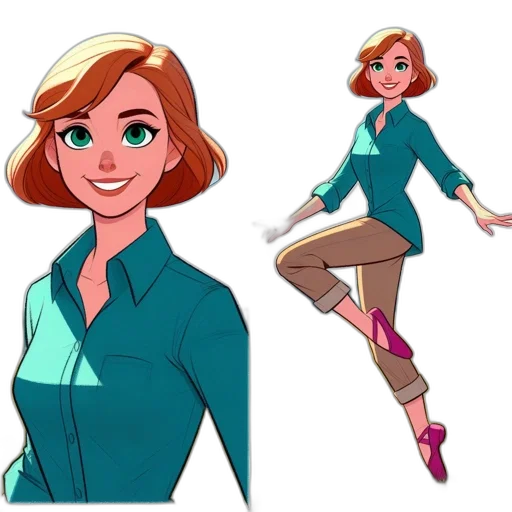concept art, cartoon, comic book art, 3d render transparent PNG cut-out