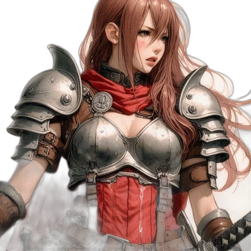 sword, weapon, face, fantasy art transparent PNG cut-out