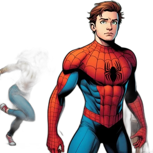 comic book art, concept art, 3d render, three transparent PNG cut-out