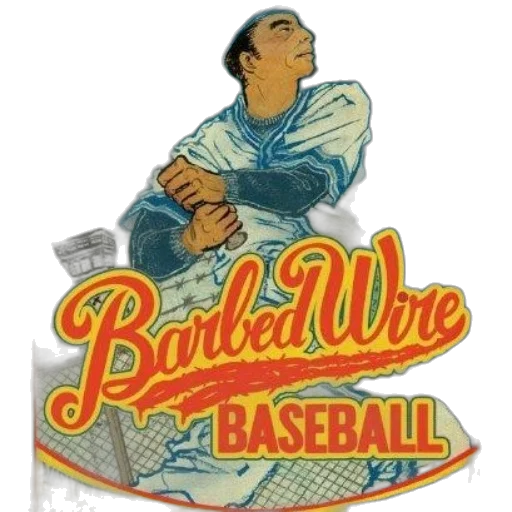 barbed, wire, baseball, poster transparent PNG cut-out