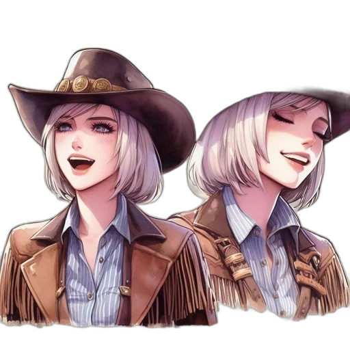 hat, jacket, concept art, anime transparent PNG cut-out