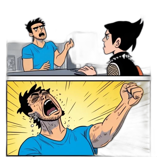 comic book art, cartoon, concept art, fire transparent PNG cut-out