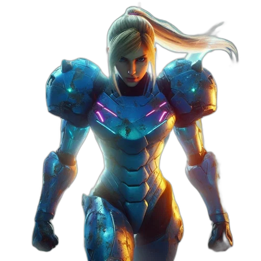 robot, weapon, face, concept art transparent PNG cut-out