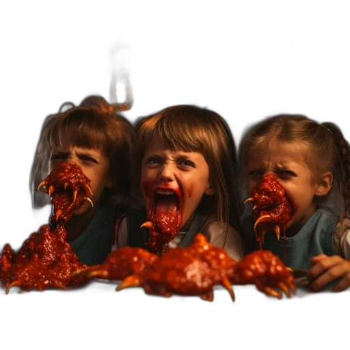 food, face, creature, crown transparent PNG cut-out