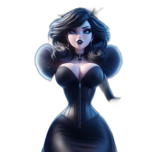 dress, concept art, comic book art, fantasy art transparent PNG cut-out
