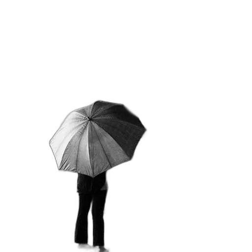 umbrella, staff, jacket, hat transparent PNG cut-out