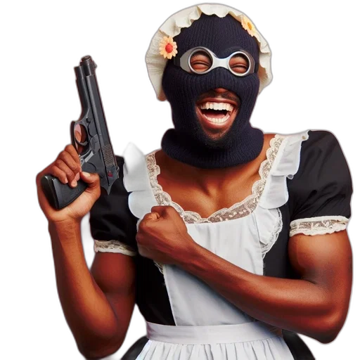 mask, weapon, dress, face transparent PNG cut-out