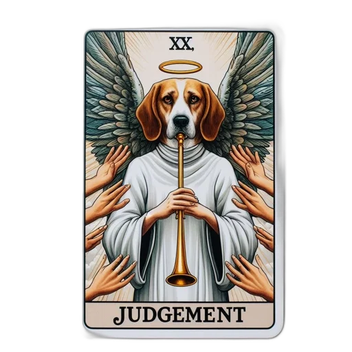 illustrated, tarot, card, shows transparent PNG cut-out