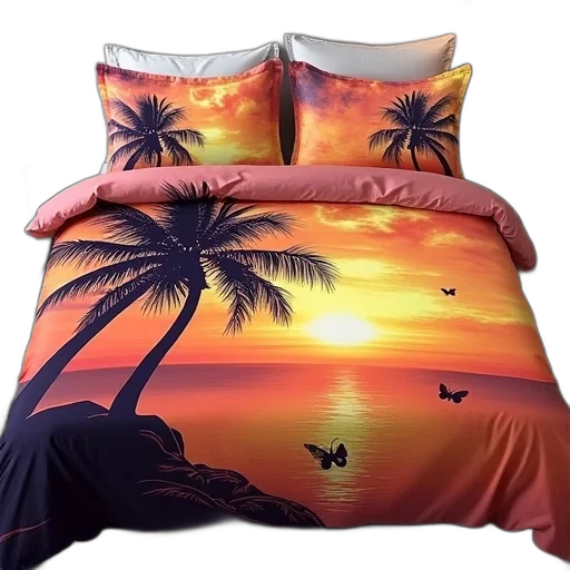 photorealistic, 3d render, sunset, beach transparent PNG cut-out